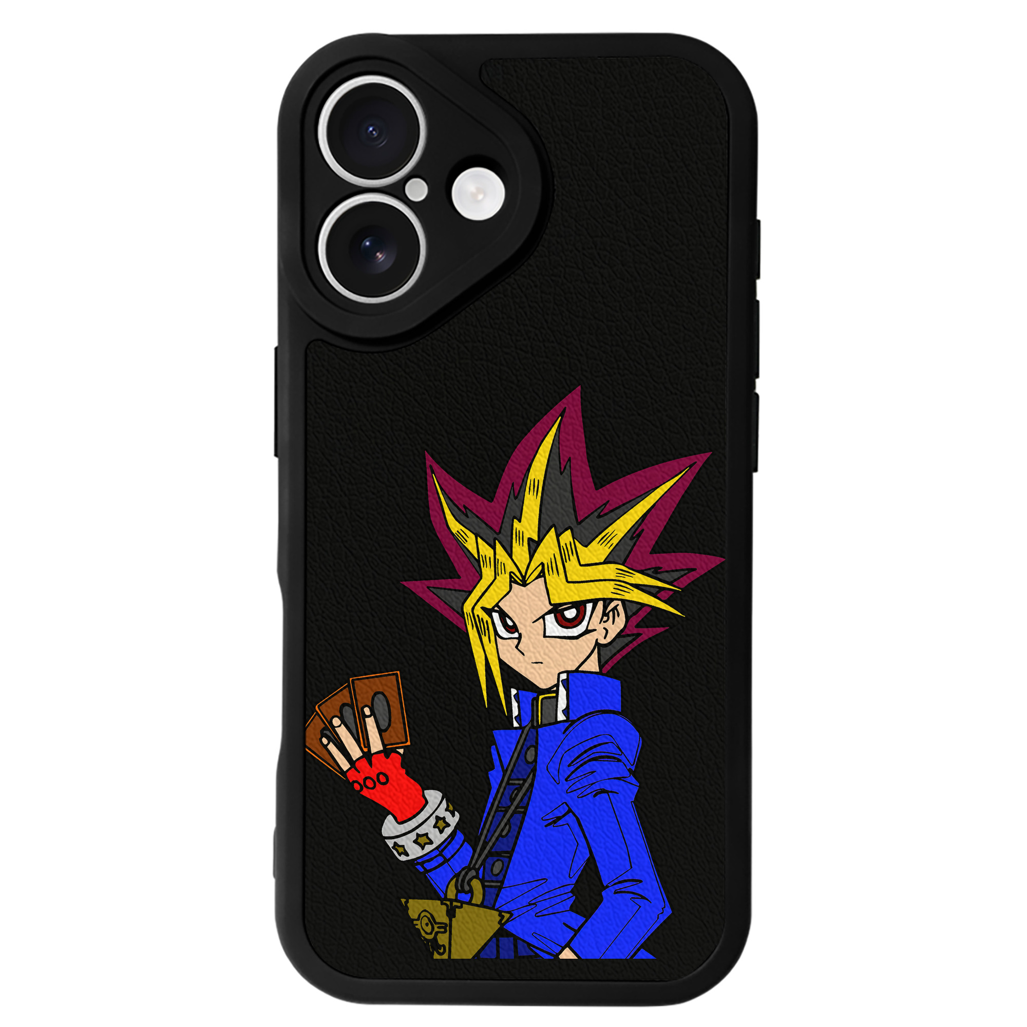 遊☆戯☆王 Yu-Gi-Oh! 【iPhone 16シリーズ対応】シリコンスマホケース（レザー調） 材質：シリコン